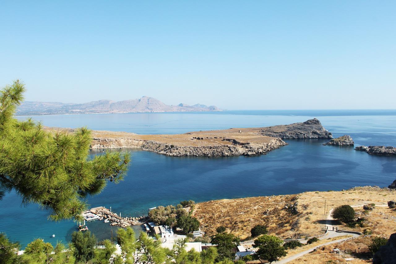 natural pool in Rhodes, Greece