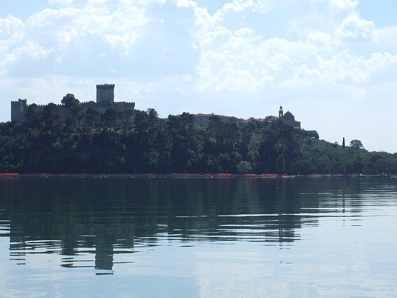 Lake Trasimeno aerial view