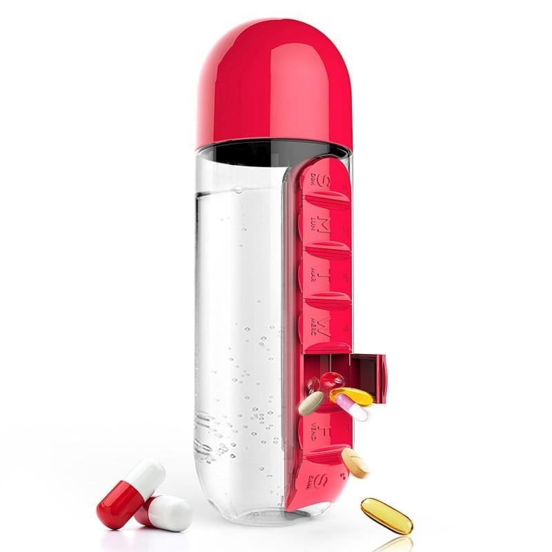 pill organizer water bottle