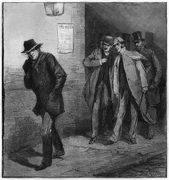 Jack the Ripper in an alley