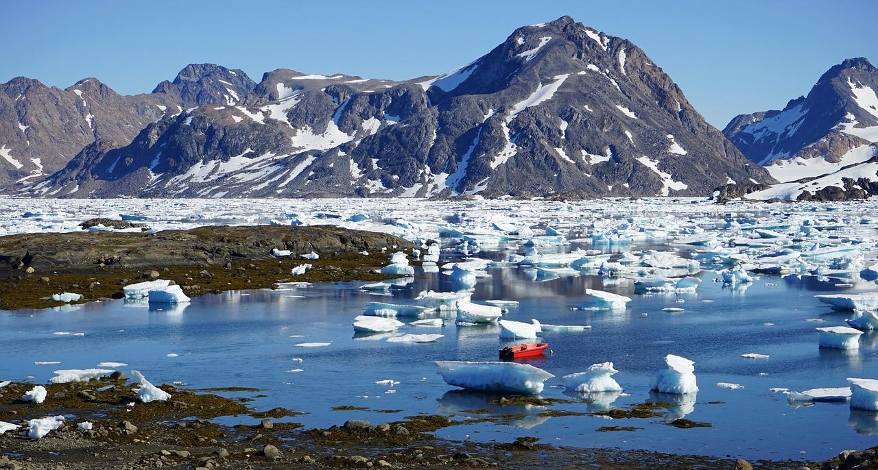 iceberg fjord greenland arctic