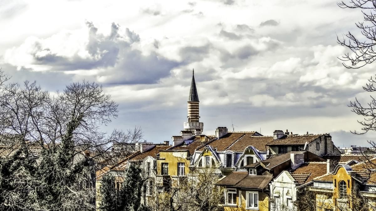 vista del centro storico di plovdiv