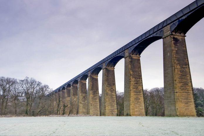 Pontcysyllte Aqueduct in Wales, Great Britain